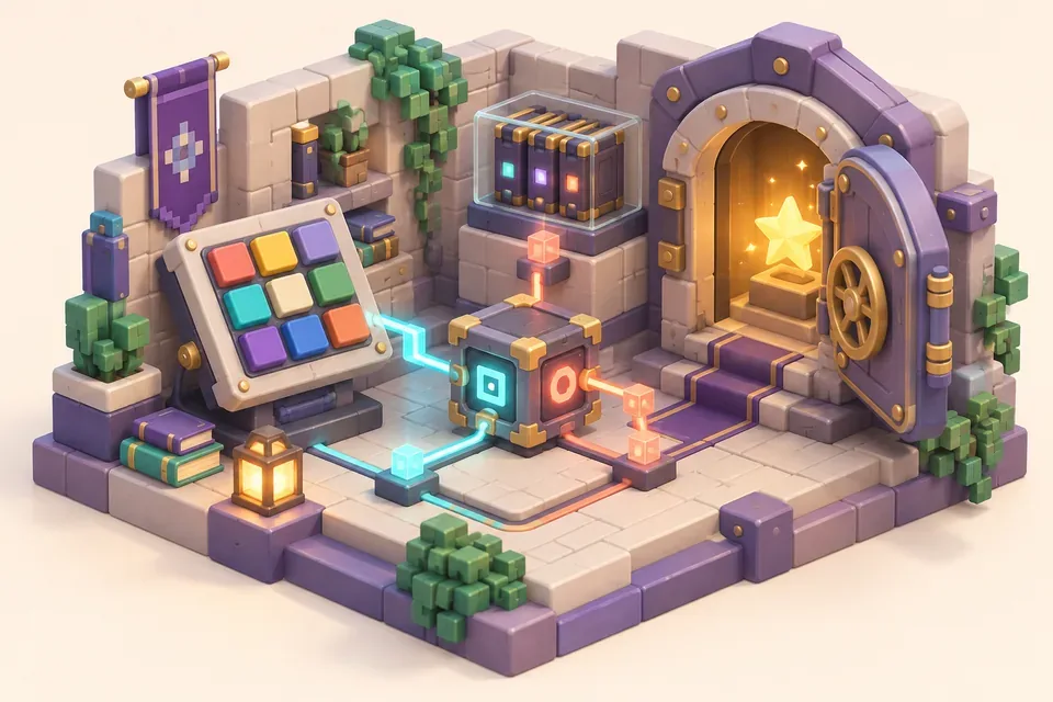 Illustration · Stage 4: Secret code: logic and memory