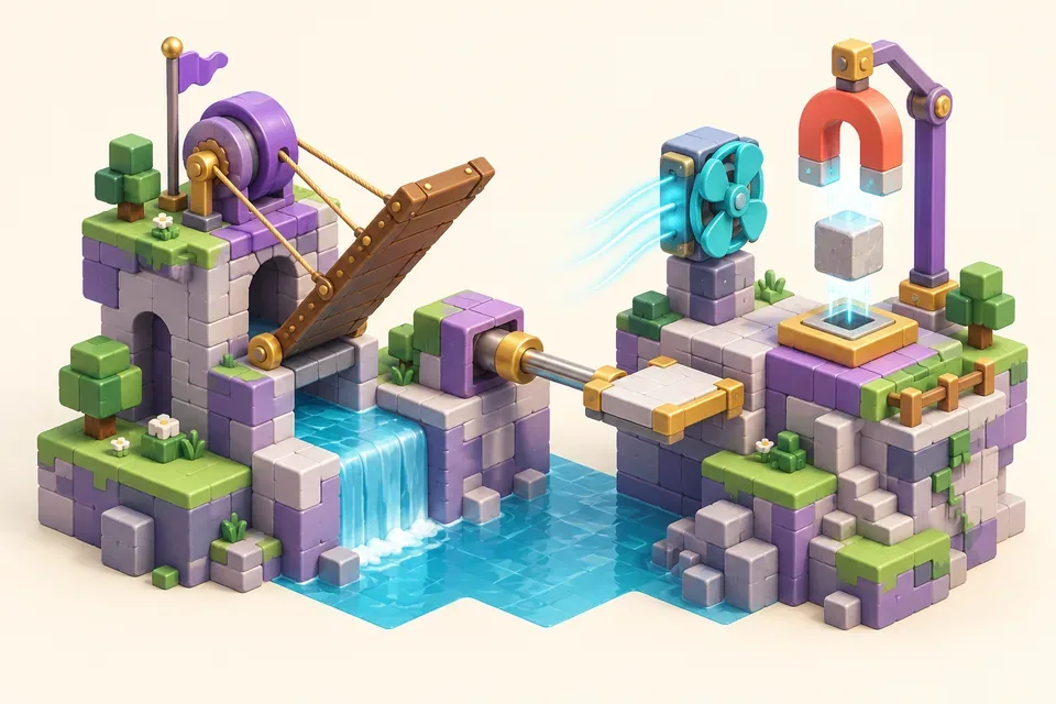 Illustration · Stage 2: Mechanism park comes to life