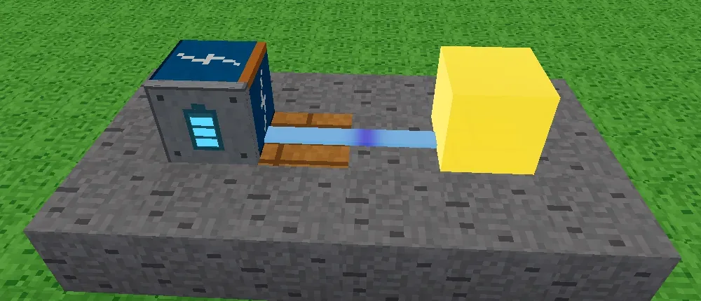 Screenshot of Vibo’s first lesson: a battery, two adjacent wires and a glowing yellow lamp.